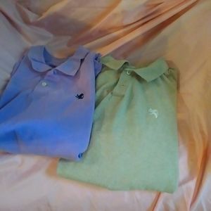 2 men's express polo shirts